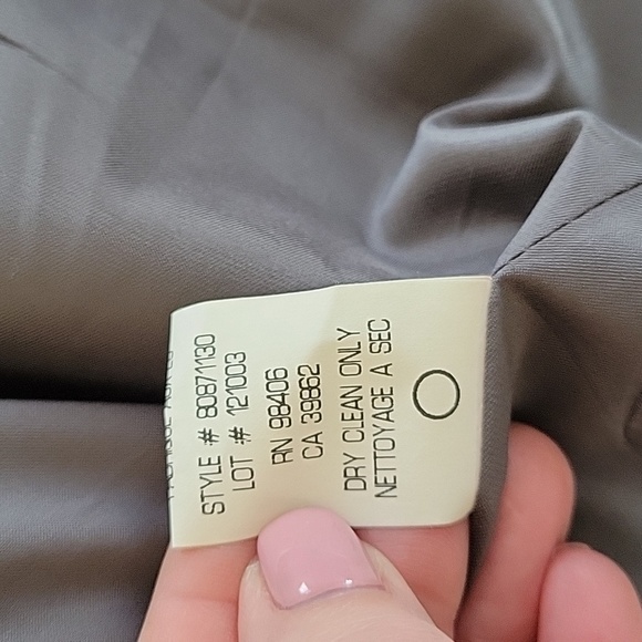 Theory Peplum Wool Blend Lined Women Size 12 Button Closure Blazer Jacket - Picture 14 of 14